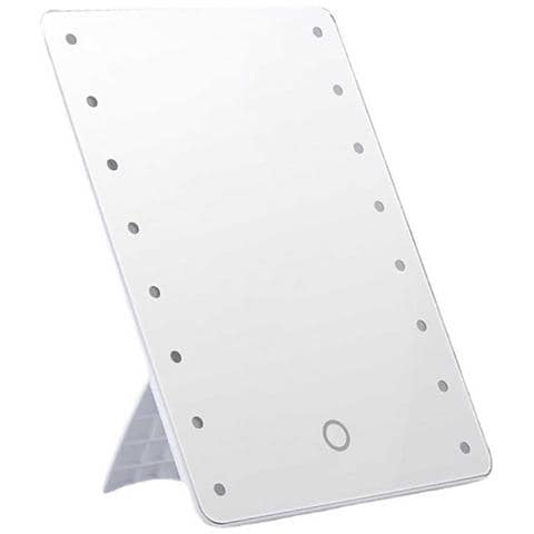 Specchio Da Trucco Led Con Supporto - Tocco Dimmerabile, 3 Modalità Di Illuminazione, 255x185mm White - Foto 1