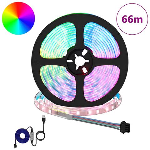 Striscia LED 12 pcs Nero e trasparente 5500 mm Rame e plastica - Foto 2