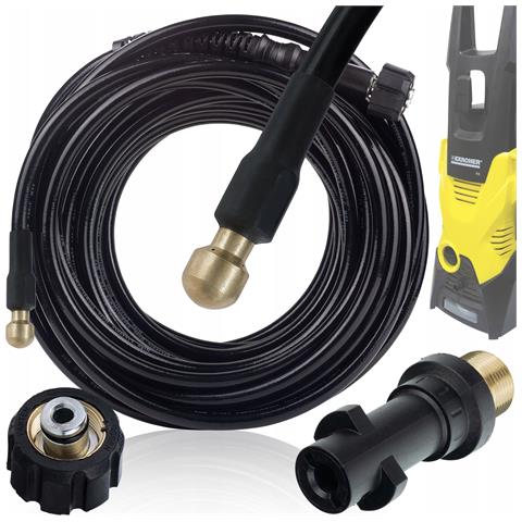 Tubo Alta Pressione Hydroclean Proflex 15m - 1/4"" 155bar | Compatibile Con Idropulitrice Kärcher K2-k7 | M22 X 1.5 | 60°c Max - Foto 1
