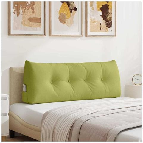 Cuscino per Schiena Verde chiaro 120 x 24 x 50 cm Tessuto - Foto 2