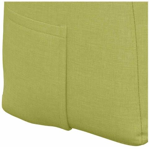 Cuscino per Schiena Verde chiaro 120 x 24 x 50 cm Tessuto - Foto 9