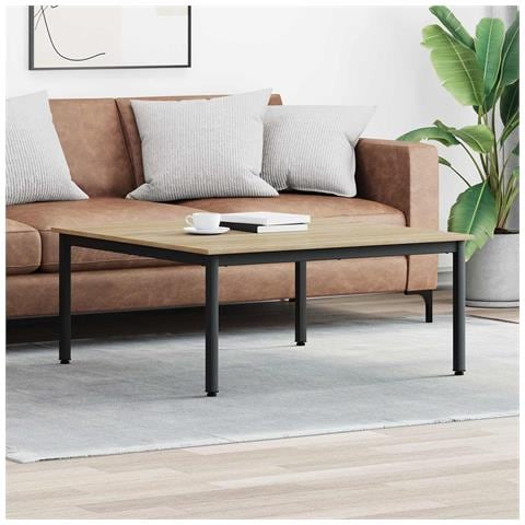 Tavolino da salotto Sonoma 100 x 100 x 45 cm Legno multistrato - Foto 2