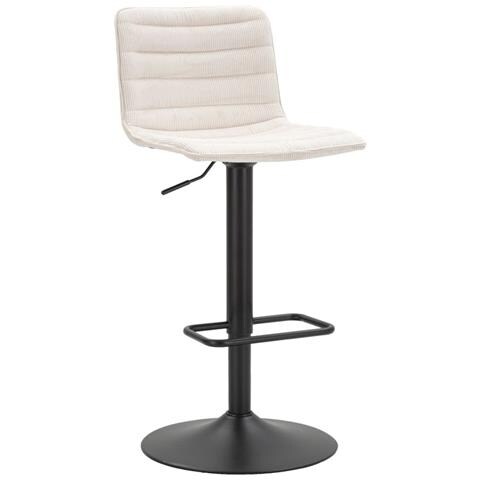 Set Di 2 Sgabelli Alti Vkh444-bianco-metallo-43x49,5x85,5 Cm - Foto 1