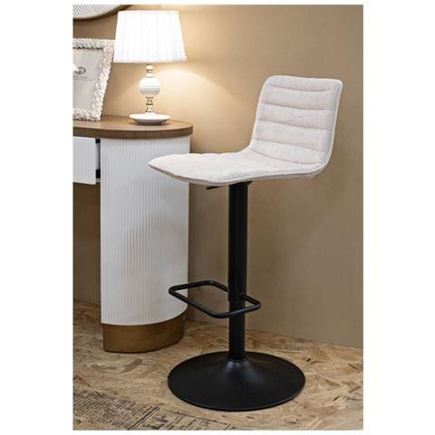 Set Di 2 Sgabelli Alti Vkh444-bianco-metallo-43x49,5x85,5 Cm - Foto 8