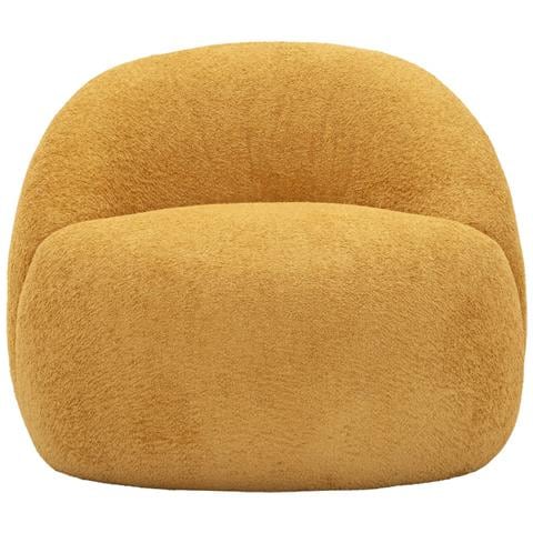 Poltrona Ginevra In Compensato E Tessuto Senape 81x78x64 Cm, Seduta H 40 Cm - Foto 2