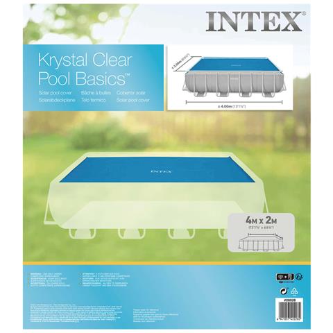Copertura Solare per Piscina Blu 378x186 cm in Polietilene - Foto 4