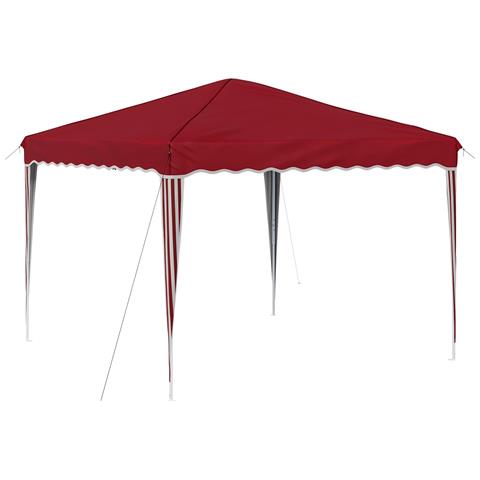Tenda per feste a pop-up 288 x 288 x 245 cm Borgogna - Foto 1