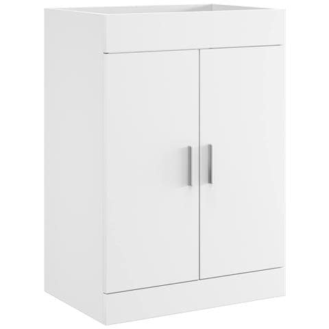 Mobiletto da Bagno Sotto Lavabo Bianco 56 x 37,5 x 81 cm - Foto 1