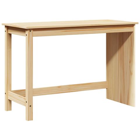 Scrivania Marrone 112 x 50 x 75 cm Legno di Pino Massello - Foto 1