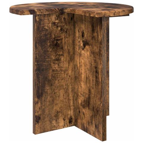 Tavolo laterale Rovere Fumo Ø 39 x 38 cm Legno ingegnerizzato - Foto 1