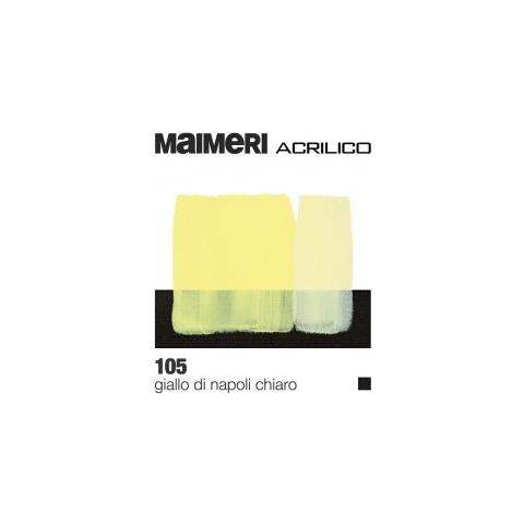 Acrilico Giallo Di Napoli Chiaro Tubo Da 75ml. - Foto 2