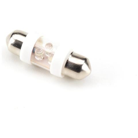 Lampada A Siluro 12v Sv 8,5-8 3 Led Bianchi ""torpedo 3"" Set 2 Pz - Foto 1