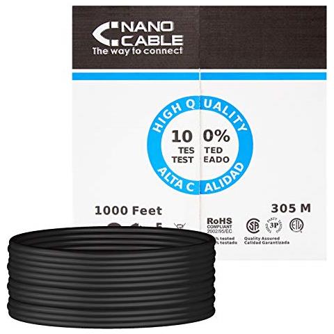 10.20.0304-ext-bk - Cavo di Rete ethernet RJ45 Cat. 5e UTP per Esterni, Colore: Nero - Foto 3