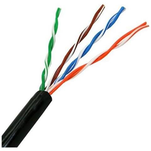 10.20.0304-ext-bk - Cavo di Rete ethernet RJ45 Cat. 5e UTP per Esterni, Colore: Nero - Foto 2