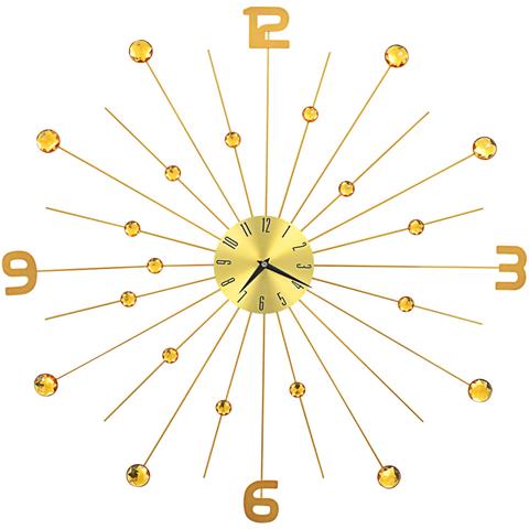 Orologio Da Parete In Metallo 70 Cm Dorato - Foto 1