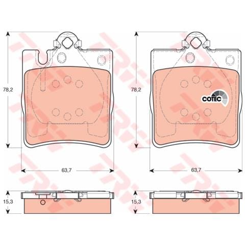Kit Pastiglie Freno Gdb1421 - Foto 3