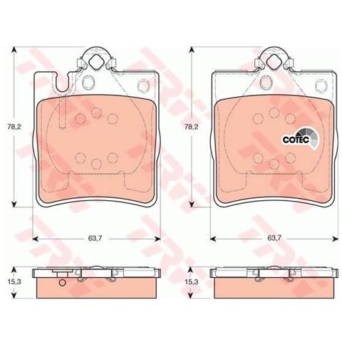 Kit Pastiglie Freno Gdb1421 - Foto 1