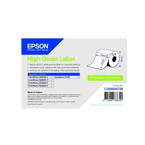 High Gloss Label Die-cut 105mmx210mm 273 Labels - Foto 1