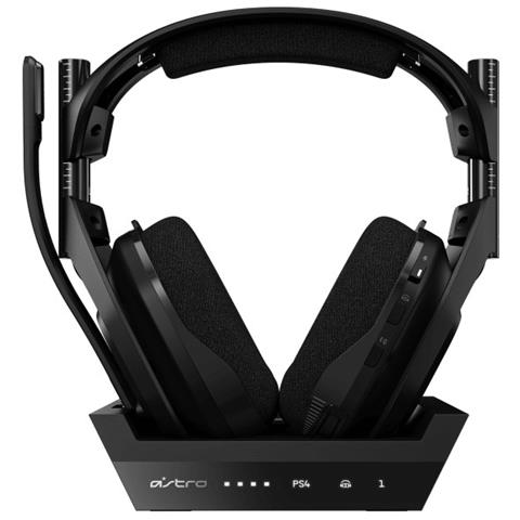 Cuffie Gaming A50 con Microfono Connessione Wireless per Playstation 4, PC Colore Nero + Stazione Base di Ricarica - Foto 2