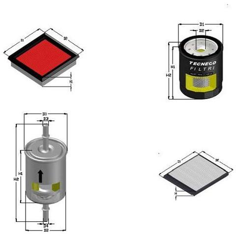 Kit 4 Filtri (aria Olio Abitacolo Carburante)  - Foto 3