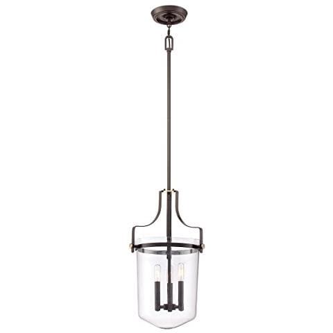 Quoizel Qz / pennstat / m Wt - Lampadario Da Soffitto, Grande, In Bronzo, 33 X 33 X 59,7 Cm - Foto 1