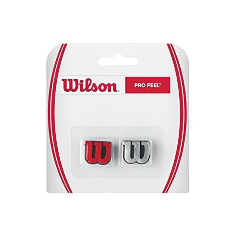 Antivibrazioni Wilson Pro Feel Tennis, Rosso Argento - Foto 1