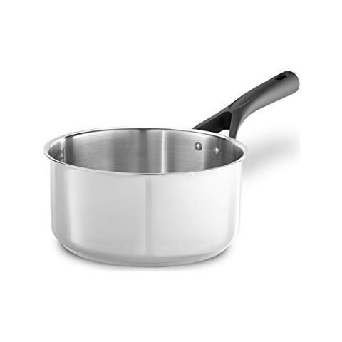 Expert Casseruola Acciaio Inox, Neroygrigio Pentola Con Coperchio 16 cm Nero E Grigio - Foto 1