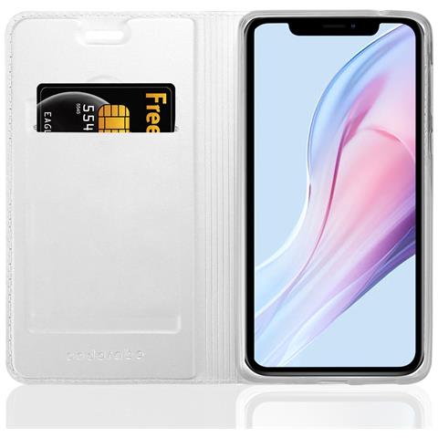 Custodia Compatibile Con Apple Iphone 13 Mini In Classy Argento - Coperchio Protettiva Con Chiusura Magnetica, Funzione Stand E Tasca Per Le Carte - Foto 1