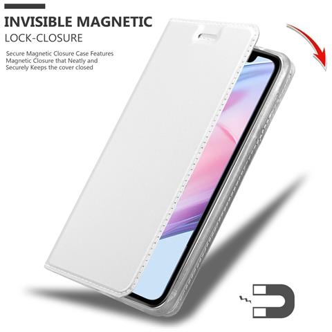 Custodia Compatibile Con Apple Iphone 13 Mini In Classy Argento - Coperchio Protettiva Con Chiusura Magnetica, Funzione Stand E Tasca Per Le Carte - Foto 8