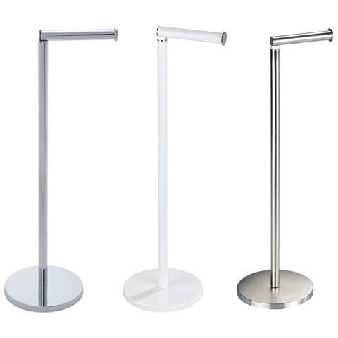 Supporto Da Bagno Per Carta Igienica, Costruzione Con Maniglia E Barra Per 4 Rotoli Extra - - Foto 7
