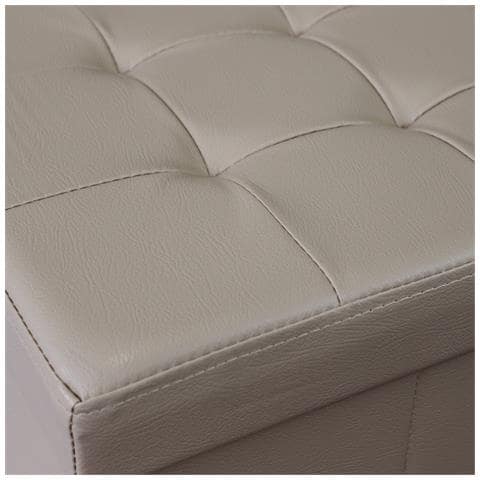 Zara - Pouf Quadrato In Ecopelle - Foto 2