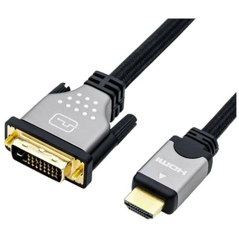 11.04.5876 Cavo E Adattatore Video 1,5 M Hdmi Tipo A (standard) Dvi-d Nero, Argento - Foto 1