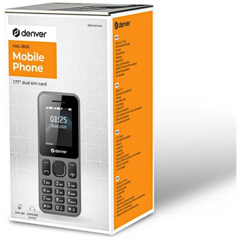 FAS-1806MK2 4,5 cm (1.77") Grigio Telefono con fotocamera - Foto 2