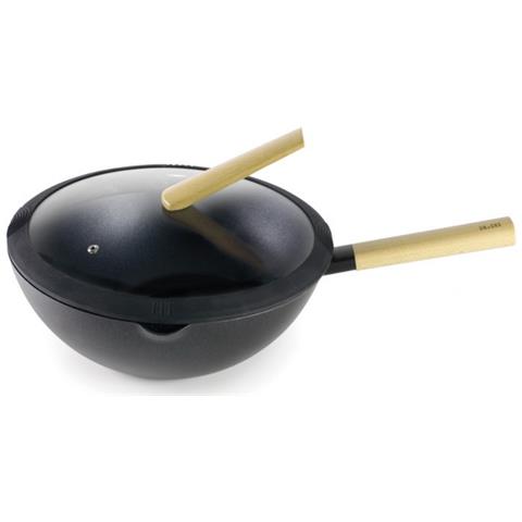 Wok Con Coperchio In Vetro 30cm - 404230 - Foto 4