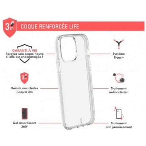Cover Rinforzata Per Iphone 13 Pro Max Life, Trasparente - Foto 2