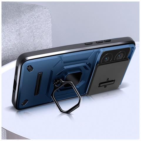 Cover Per Xiaomi 14 Anello Supporto Coprifotocamera Scorrevole - Foto 2