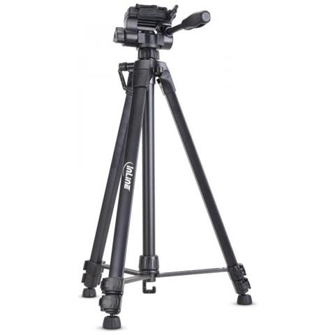 Treppiede Per Fotocamere E Videocamere, Alluminio, Nero, Max. 1,73m - Foto 3