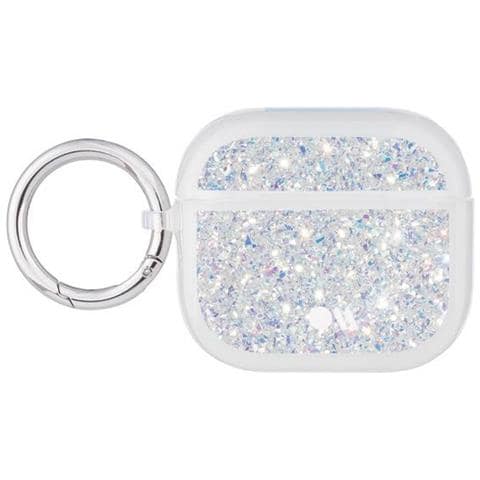 Cover Per Airpods 3 Twinkle Silicone Paillette Iridescenti Con Anello, Multicolore - Foto 1