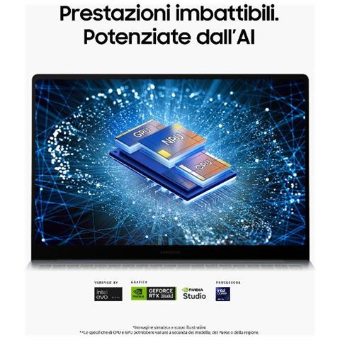 Notebook Galaxy Book 4 Ultra Monitor 16" WQXGA+ Touchscreen Intel Core Ultra 7 155H RAM 16 GB LPDDR5x SSD 1 TB Geforce RTX 4050 6 GB Windows 11 Home - Foto 4