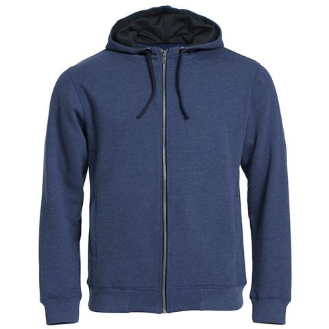 Classic Hoody Full Zip Blu Melange Xs - Foto 1