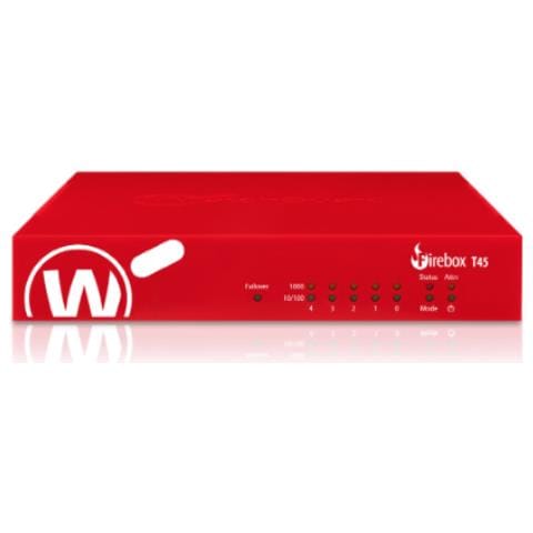 Firebox T45 WGT45031 Firewall (Hardware) 3,94 Gbit /ss 5 x Ethernet 10G (rame) / 2 xUSB 3.2 Colore Rosso - Foto 1