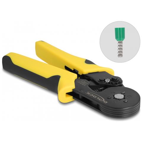 DeLOCK Strumento autoregolante per la crimpatura dei capicorda - esagonale - Foto 1