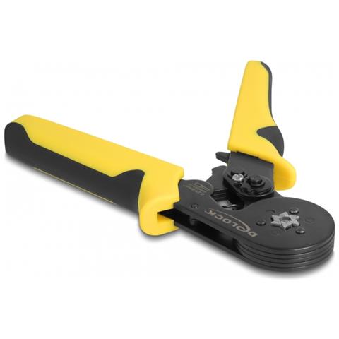 DeLOCK Strumento autoregolante per la crimpatura dei capicorda - esagonale - Foto 4