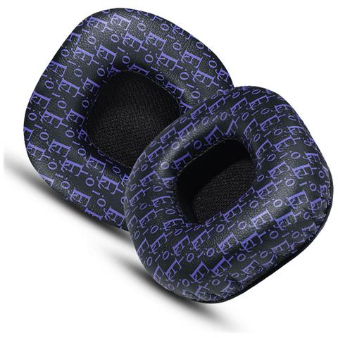 Cuscinetti Auricolari Di Ricambio Per Cuffie Marshall Major Black + Purple - Foto 2