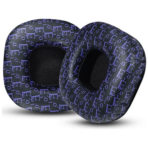 Cuscinetti Auricolari Di Ricambio Per Cuffie Marshall Major Black + Purple - Foto 3