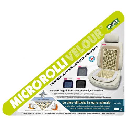 Coprisedile Anteriore Universale Velour Beige - Foto 2