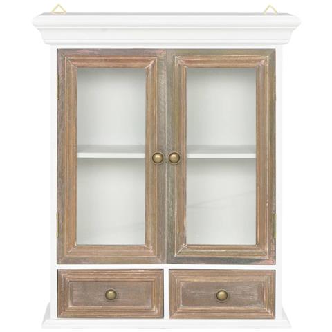 Lusso Casadino -  Armadietto A Muro Bianco 49x22x59 Cm In Legno Multistrato - Foto 1