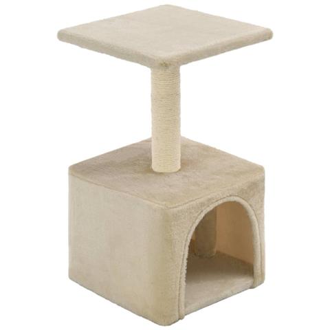 Lusso Casadino - Albero Per Gatti Con Tiragraffi In Sisal 55 Cm Beige - Foto 1