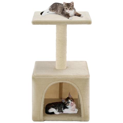 Lusso Casadino - Albero Per Gatti Con Tiragraffi In Sisal 55 Cm Beige - Foto 6