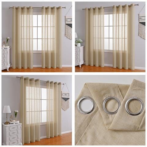 Tende Semiavvolgenti Color Cachi 100cm X 200cm - Design Minimalista Moderno Per Soggiorno E Camera Da Letto B - Foto 2